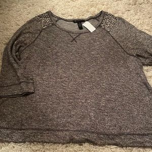 I.N.C.Pearl embellished sweater